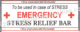 Emergency Stress Relief Hersheys® Chocolate Bar -Front